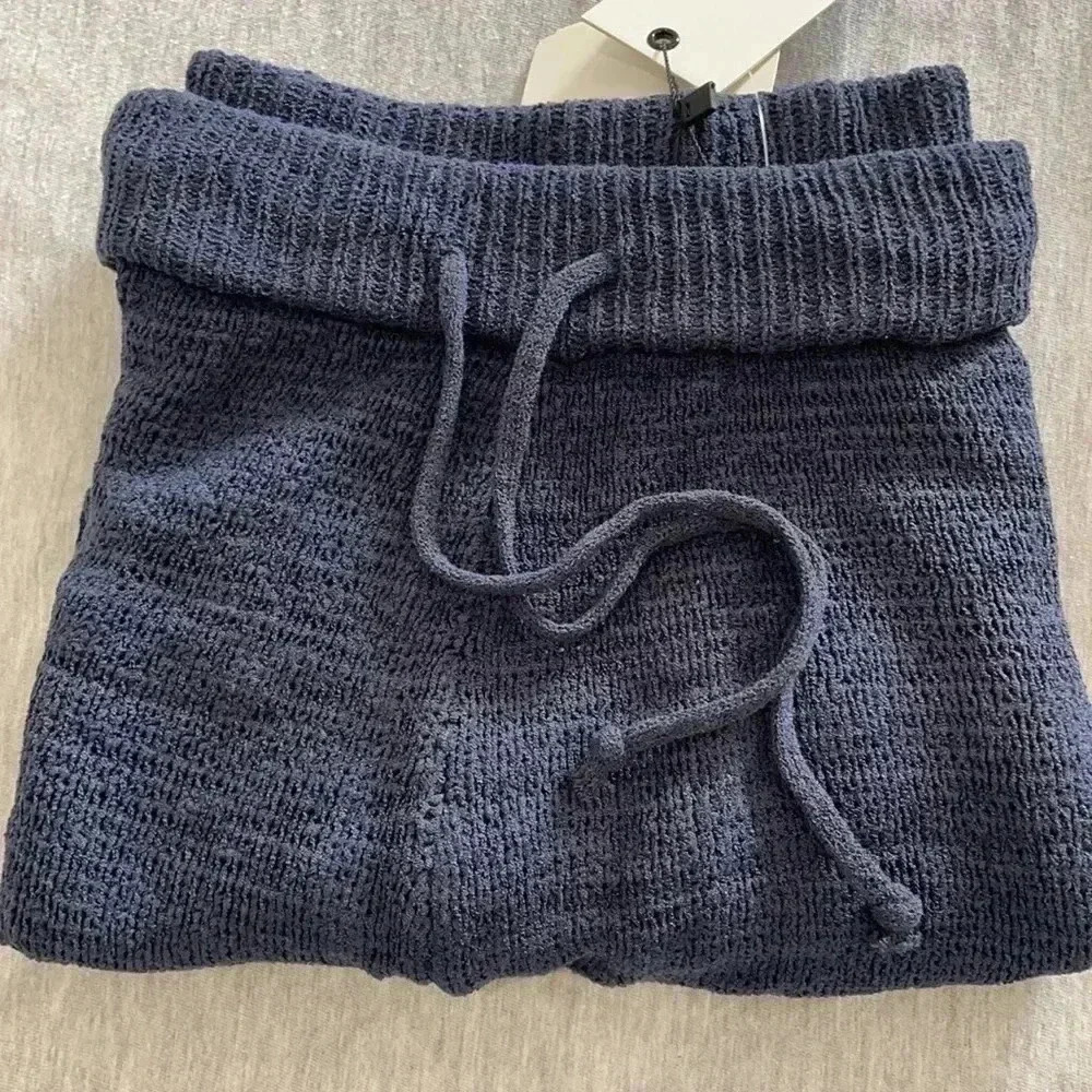 NWT sz M Allison New YorkTextured Knit Hoodie and shorts set - Picture 3 of 10
